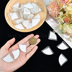透明シリコン衝突防止保護コーナー40個  三角  透明  30x30x8mm&nbsp;AJEW-CN0005-85
