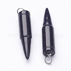 Natural & Synthetic Mixed Stone Pointed Pendants&nbsp;G-D850-M