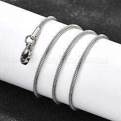 Tarnish Resistant 304 Stainless Steel Snake Chain Necklaces&nbsp;NJEW-M151-11P