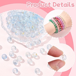 100Pcs Frosted Baking Paint Glass Beads&nbsp;DGLA-YW0001-36G