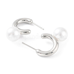 Rack Plating Brass Stud Earrings for Women&nbsp;KK-Z038-15P