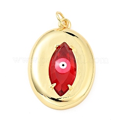 Rack Plating Brass Cubic Zirconia Pendants&nbsp;KK-E015-10G-03
