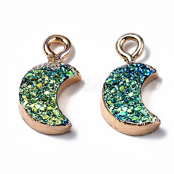 Druzy Resin Pendants&nbsp;RESI-S383-007-B01