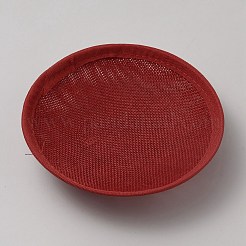 帽子用模造麻ラウンドファシネーターハットベース  ファイヤーブリック  128~129x20mm&nbsp;AJEW-WH0472-45A-06