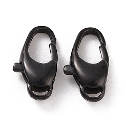 イオンプレーティング（IP）304ステンレススチールカニカン  電気泳動黒  15x8x4.5mm  穴：1mm.&nbsp;STAS-F109-01B