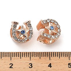 Alloy Rhinestone European Beads&nbsp;FIND-Q115-06RG