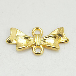 合金コネクター  ニッケルフリー  鉛フリー及びカドミウムフリー  蝶結び  20x10x3mm  穴：2mm&nbsp;PALLOY-EA11930Y-G-NF