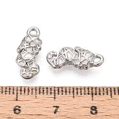 304ステンレスペンダント  タツノオトシゴ  ステンレス鋼色  15.5x7x3.5mm  穴：1.6mm&nbsp;STAS-N114-24P