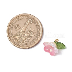 Acrylic Flower Charms&nbsp;PALLOY-TA00250