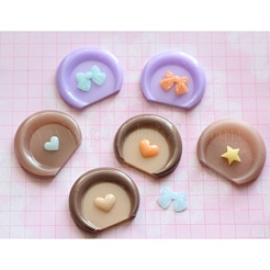 DIY Bear's Ear Shape Cabochon Silicone Molds&nbsp;SIMO-B001-03