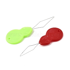 201ステンレス鋼製ねじ切り機  ヒョウタン  プラスチックヘッド付き  ミックスカラー  48x15x2.5mm  穴：1.2mm&nbsp;TOOL-C012-26P