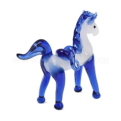 Handmade Lampwork Horse Figurines&nbsp;LAMP-C026-05D
