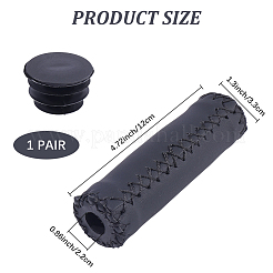 1 Pair Imitation Leather Handlebar Covers for Bicycle&nbsp;FIND-CL0001-64A