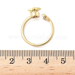 Brass Rotating Cuff Rings for Women&nbsp;RJEW-C132-02G
