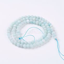Natural Amazonite Beads Strands&nbsp;X-G-J376-19F-4mm