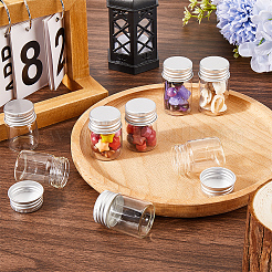 30Pcs Clear Glass Bottles Bead Containers&nbsp;CON-SC0001-11S-01