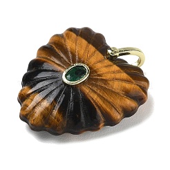 Natural Tiger Eye Carved Pendants&nbsp;G-C276-01G-11