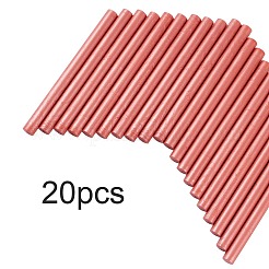 シーリングワックススティック  レトロなビンテージワックスシーリングスタンプ用  ダークサーモン  135x11mm&nbsp;DIY-WH0003-G15