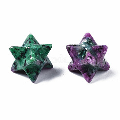 ゾイサイトビーズで天然ルビー  穴なし/ドリルなし  メルカバスター  11~13.5x11~13.5x11~13.5mm&nbsp;G-T137-05