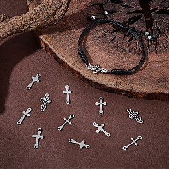 60Pcs 6 Styles 201 Stainless Steel Connector Charms&nbsp;STAS-UN0061-94