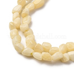 天然石トパーズ翡翠ビーズ連売り  ナゲット  5~9x4~6x3~4.5mm  穴：0.7mm  約75~89個/連  15.35''（39cm）〜15.94''（40.5cm）&nbsp;G-I389-A33