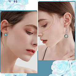 50Pcs 304 Stainless Steel Earring Hooks & 50Pcs Stud Earring Findings&nbsp;STAS-SC0008-68