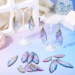 DIY Epoxy Resin Wing Pendants Dangle Earring Making Kits&nbsp;DIY-TA0012-37