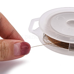 Round Copper Wire for Jewelry Making&nbsp;CWIR-WH0001-0.3mm-01-1