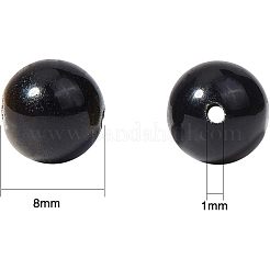 天然石ゴールデンシーンオブシディアンビーズ連売り  ラウンド  8mm  穴：1mm  約46~49個/連  15.2インチ  1連売り/箱&nbsp;G-OC0001-06