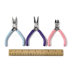3Pcs 3 Styles 45# Steel Jewelry Pliers&nbsp;PT-FS0001-01