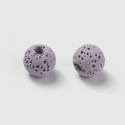 Unwaxed Natural Lava Rock Beads&nbsp;LS-X-G-F325-8mm-A03