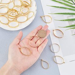 30Pcs 6 Styles Alloy Open Back Bezel Pendants&nbsp;FIND-OC0001-13