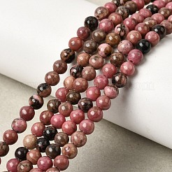 Natural Rhodonite Beads Strands&nbsp;G-G717-4mm