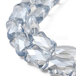 AB Color Plated Transparent Glass Beads Strands&nbsp;EGLA-P051-06A-A03