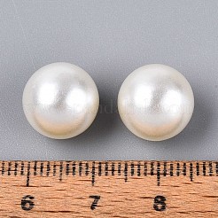 ABSパール調アクリルビーズ  穴がない  ラウンド  ベージュ  11.5mm  約562個/500g&nbsp;OACR-S011-12mm-01