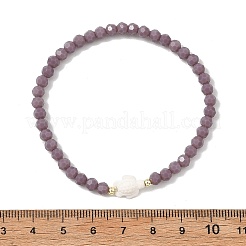 7Pcs 7 Colors Opaque Glass  & Synthetic Non-magnetic Hematite & Turquoise Beaded Stretch Bracelets Sets for Women&nbsp;BJEW-JB13946