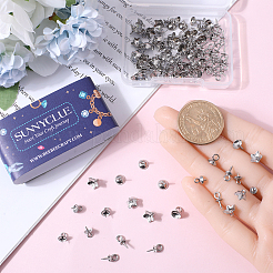 120Pcs 4 Styles 201 & 304 Stainless Steel Cup Peg Bails Charms&nbsp;STAS-SC0006-06