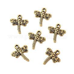 Tibetan Style Dragonfly Alloy Pendants&nbsp;TIBEP-A718-AG-NR