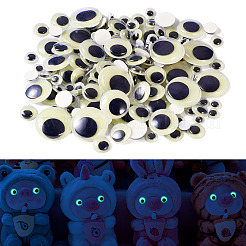 625Pcs 6 Styles Luminous PVC Craft Wiggle Eyes Cabochons&nbsp;DIY-TA0006-54