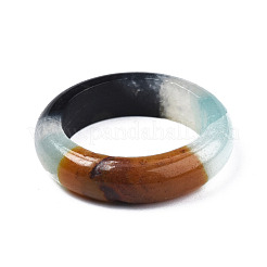 Natural & Synthetic Mixed Stone Plain Band Ring for Women&nbsp;X-G-N0326-99