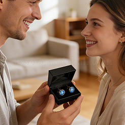 Plastic Cufflinks Gift Boxes&nbsp;CON-WH0089-291
