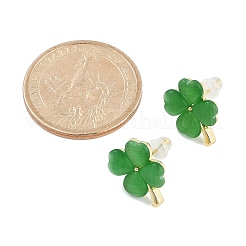 Alloy Cat Eye Stud Earrings&nbsp;EJEW-M092-02G-02
