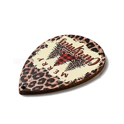 Single Face Printed Wood Big Pendants&nbsp;WOOD-H102-03E