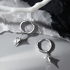 Star Brass Hoop Earrings&nbsp;FS-WGD90F4-01
