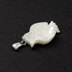 Natural Trochid Shell/Trochus Shell Pendants&nbsp;SSHEL-M021-12