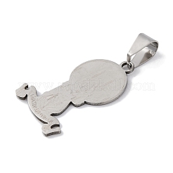 201 Stainless Steel Pendants&nbsp;STAS-Q342-05P