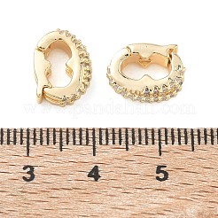 Brass Micro Pave Cubic Zirconia Pendant Bails&nbsp;KK-C172-01G