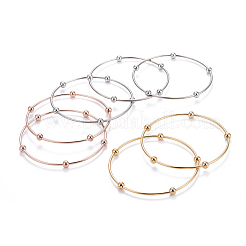 Fashion 201 Stainless Steel Bangle Sets&nbsp;BJEW-L664-023C-M-1