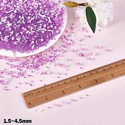 ガラスビーズ  ライス＆チューブ＆ルーズ  混合スタイル  DIYブレスレットジュエリー作成キット  パープル  1.5~4.5mm  30 G /袋&nbsp;JX548L