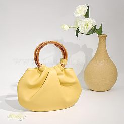 ウッドバッグハンドル  竹の指輪  121~124x12~14mm&nbsp;FIND-WH0043-26